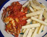 A picture of step 4 of Fried yam.