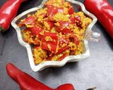 A picture of step 3 of Red chilli aachar.