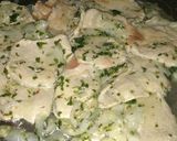 Foto del paso 2 de la receta: Churrasquitos de cerdo con albahaca y papas fritas