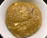 A picture of step 3 of Urad dal halwa.