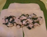 Foto del paso 3 de la receta: Panqueques masa de espinaca rellenos sin tacc