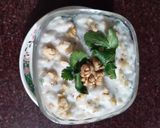 A picture of step 3 of Akhrot mooli ki chutney.