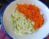 Foto del paso 2 de la receta: Ensalada de repollo con zanahorias y manzana con mayonesa de niguella