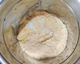 A picture of step 1 of Boondi ki Kadhi.