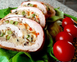 Zöldséggel töltött  sertés szűzpecsenye recept fázis 2 fotója