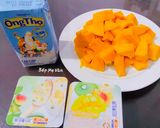 Hình bước làm 1 của món Mango Smoothies (Sinh tố xoài)