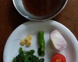 A picture of step 1 of Mint chutni.