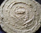 A picture of step 4 of Mung beans dosa with peanut chutney.