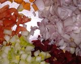 A picture of step 1 of Vegetable salad.