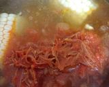 A picture of step 8 of Noodle Soup with Corn or Vegetables.
