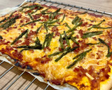 Foto del paso 3 de la receta: Pizza de jamón y espárragos trigueros