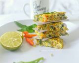 Foto langkah ke 6 dari resep Omelet Sayur.