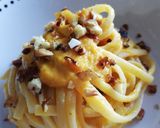 Foto del passaggio 4 della ricetta #435 Linguine con vellutata di zucca e granella di mandorle🎃