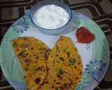 A picture of step 3 of #GA4#WEEK20#VegetableThepla.