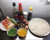 A picture of step 1 of Deany's fried rice.