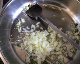 A picture of step 1 of Beans and spinach rice.