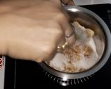 A picture of step 3 of Thandai Orange Mousee....no Gelatin.
