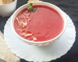 A picture of step 7 of Red Velvet Soup.