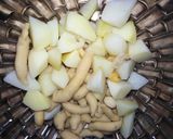 A picture of step 1 of Khati mithi chaat.