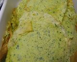 Foto del paso 1 de la receta: Crepes verdes relleno de jamón y queso