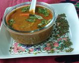 A picture of step 6 of Mung beans curry.