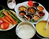 A picture of step 1 of Bhisibali rice.