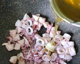 Foto langkah ke 4 dari resep Tumis cumi pelangi.