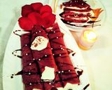 A picture of step 9 of Red Velvet Crepes.