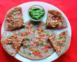 A picture of step 3 of Ragi Uttapam.