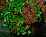 A picture of step 4 of Beef Keema Pasta.