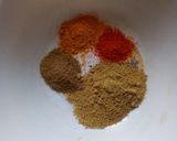 A picture of step 2 of Bharwa Bhindi.
