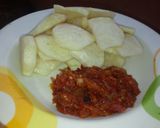 A picture of step 3 of Fried Yam With Sauce.