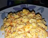 A picture of step 2 of Brown Rice and Egg sauce.