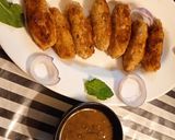 A picture of step 3 of Chicken Reshmi Kabab.
