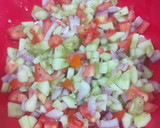A picture of step 3 of Cucumber salad.