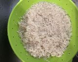 Une image de l'étape 1 de Dôme de riz au gingembre et fleurs de ciboulette.