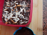 Chocolate almond fudge and chocolate almond walnut shake