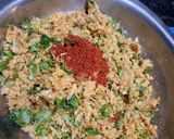 A picture of step 5 of Leftover Rice muthiya.