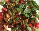 A picture of step 2 of Kachumber salad.