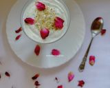 A picture of step 6 of Thandai Yogurt Mousse.