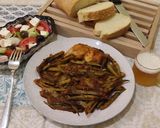 Φωτογραφία βήματος 8 της συνταγής Μπάμιες με κοτόπουλο στο φούρνο