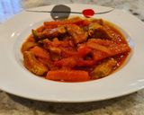 Foto del paso 6 de la receta Tiras de solomillo de cerdo guisadas con verduras