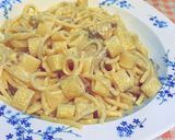 صورة لخطوة 8 من وصفة مكرونة بالصوص الأبيض والمشروم 😋