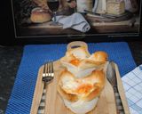 A picture of step 8 of Eggs in bread basket.
