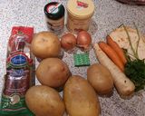 Kolbászos krumplileves recept fázis 1 fotója