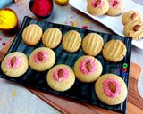 A picture of step 7 of Besan coconut cookies.