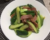 香腸炒小黃瓜的食譜步驟3照片