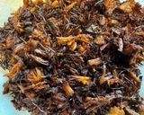 A picture of step 3 of Crispy Leftover Adobo Flakes.