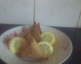 A picture of step 5 of Spicy green grams samosas.