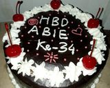 Foto langkah ke 9 dari resep Black forest cake ultah.